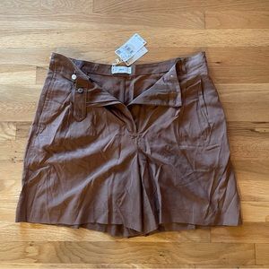 NWT Brown Mango Paper Bag shorts